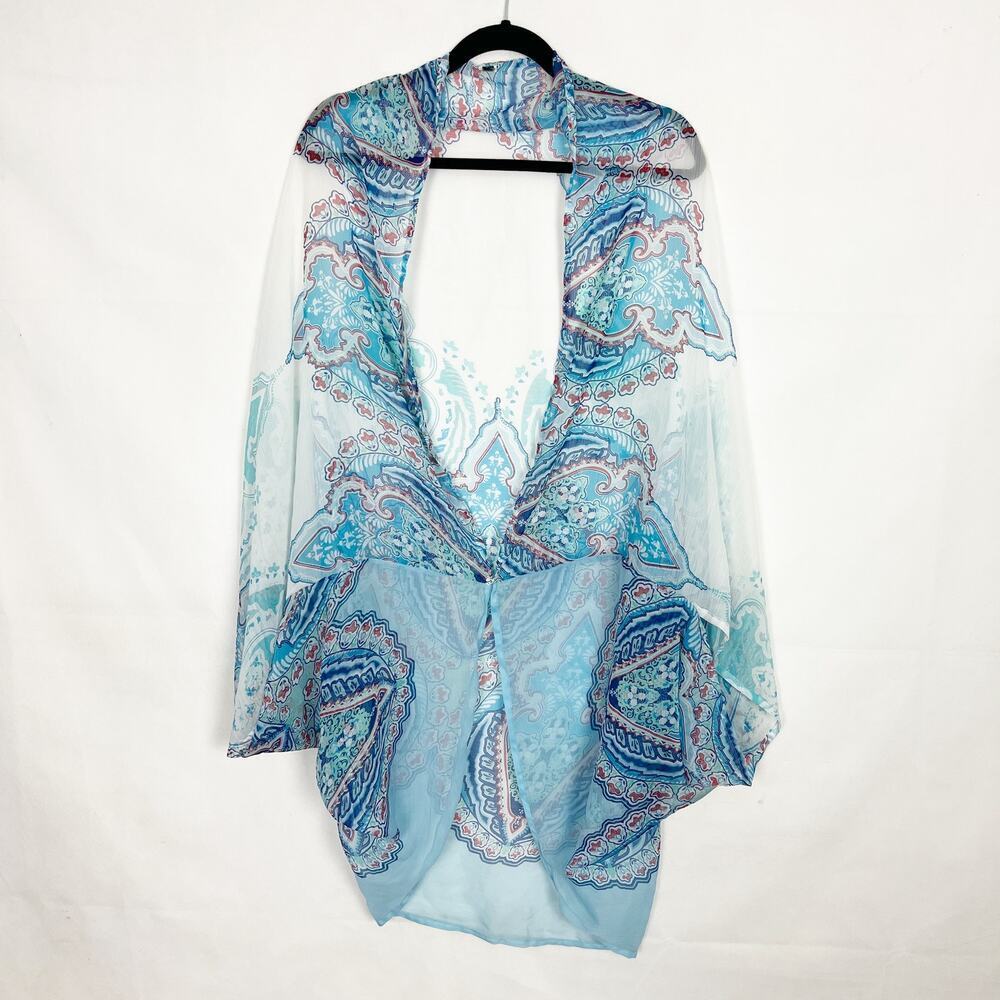 Apt. 9 Women's Sheer Blue Cover Up One Size
